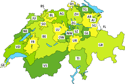 Associazioni cantonali in Svizzera